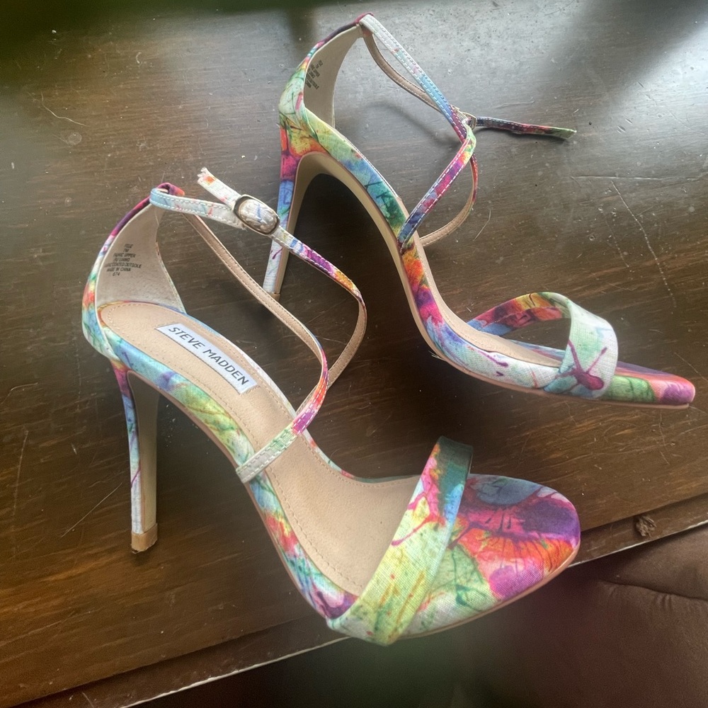 Steve Madden multi-colored heels